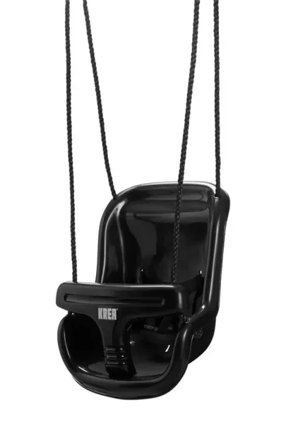 Huske med høy rygg - Svart