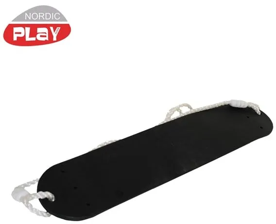 Nordic Play Myk huske med tau, svart