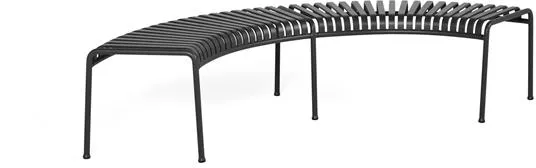 HAY Palissade Park Benk Sett av 2 Stk Frittstående Antrasitt