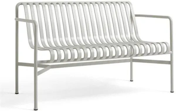 HAY Palissade Dining Benk med Armlene Sky Grå
