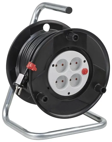 Brennenstuhl kabeltrommel Basic uten jord PVC 25m