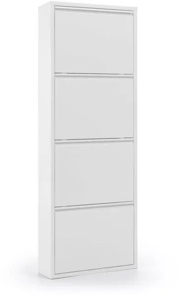 Ode, Skohylle, hvit, H136x50x15 cm