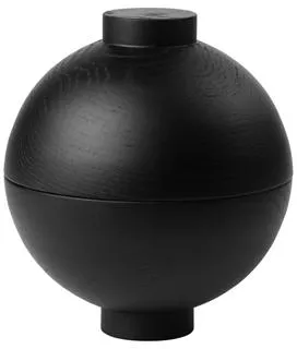 Kristina Dam Studio Wooden Sphere Bolle Sort Eik XL