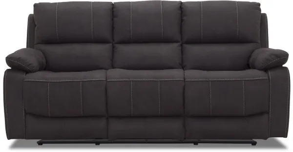 HAGA Texas 3 pers. reclinersofa - grått stoff