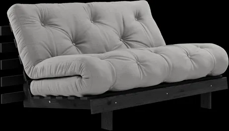 Karup Design Roots Sovesofa m. Madrass 140x200 746 Mørk Grå/Svart Furu