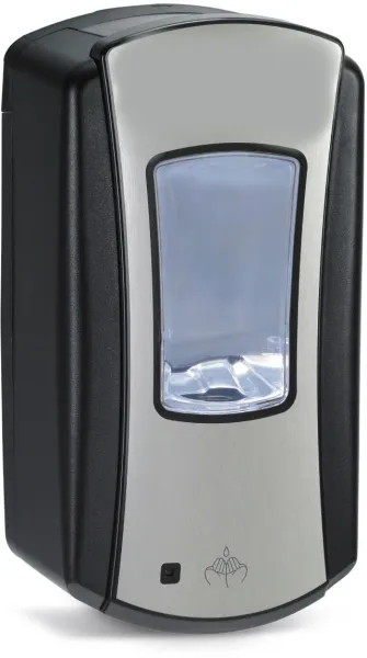 Utgått: Pristine såpedispenser med sensor, LTX, svart/krom, 1200 ml