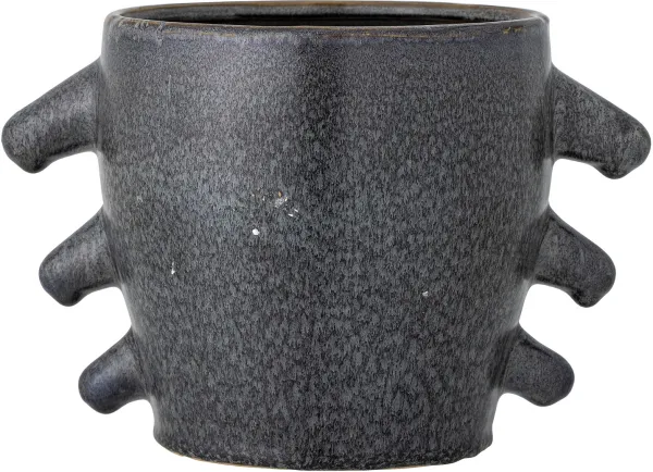 Khan, Potteplantekrukke, grå, steingods