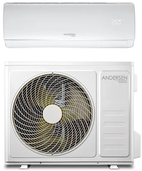 Andersen Electric AE 9000 luft/luft varmepumpe med WiFi, 3,4 kW, 5-63 m², hvit