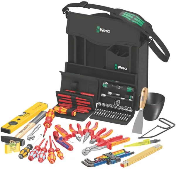 Wera 2go E 1 Verktøysett for elinstallatører, 73 deler